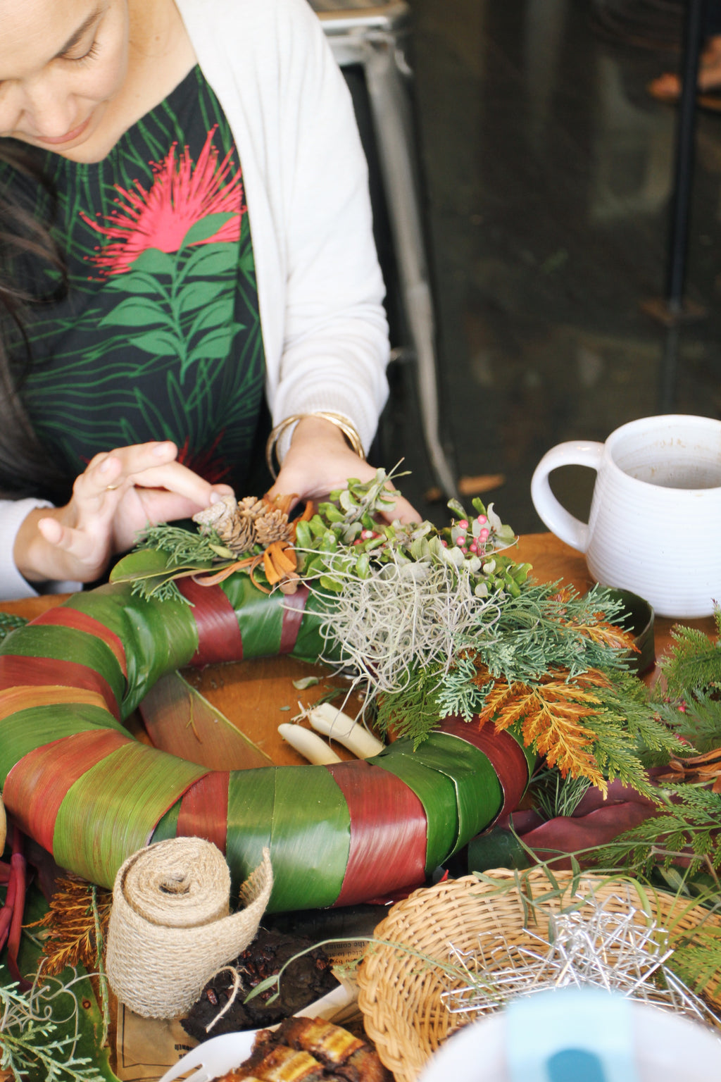 Wreath Making Workshop at Pōʻai - Dec. 14th