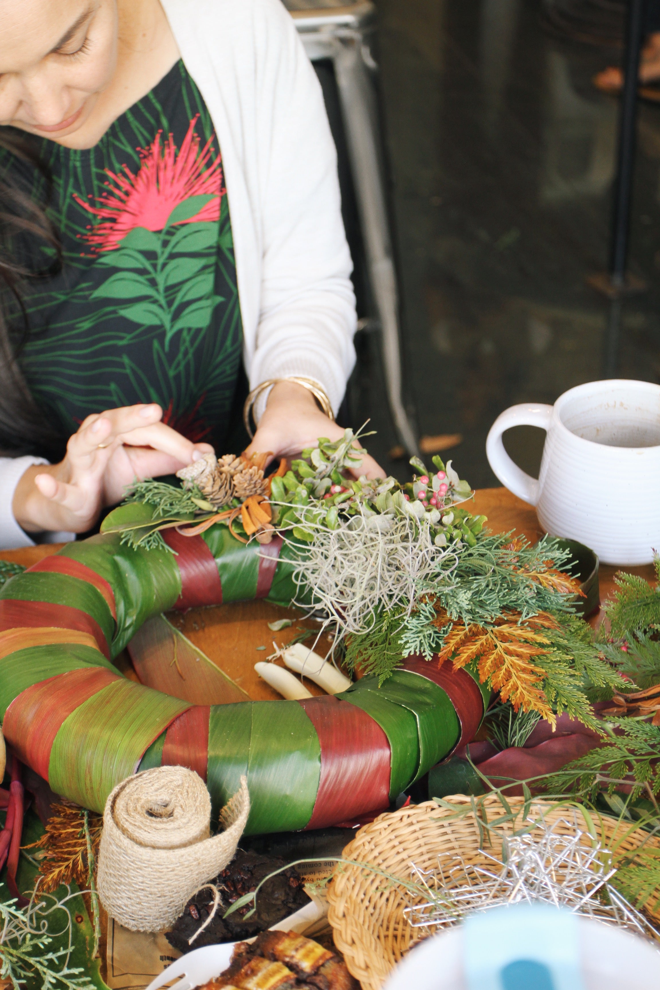 Wreath Making Workshop at Pōʻai - Dec. 14th