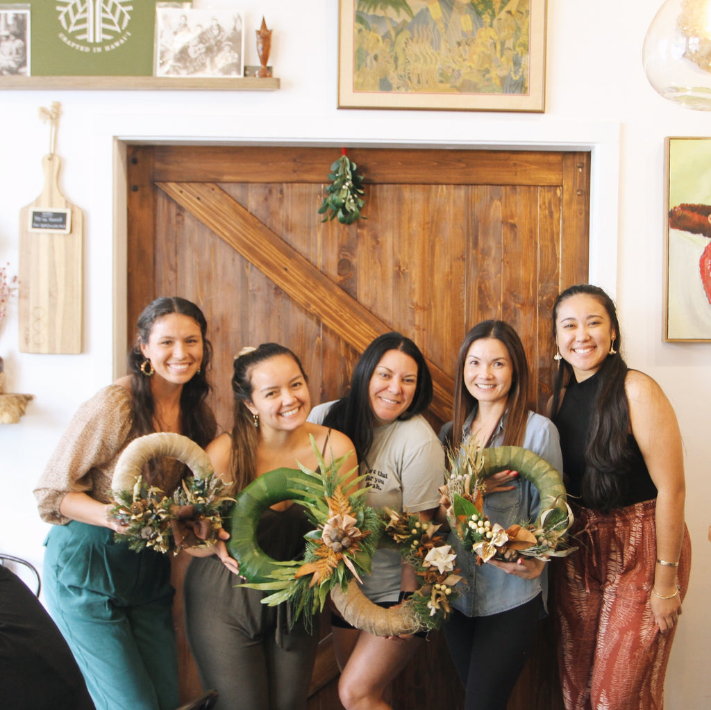 Wreath Making Workshop at Pōʻai - Dec. 14th