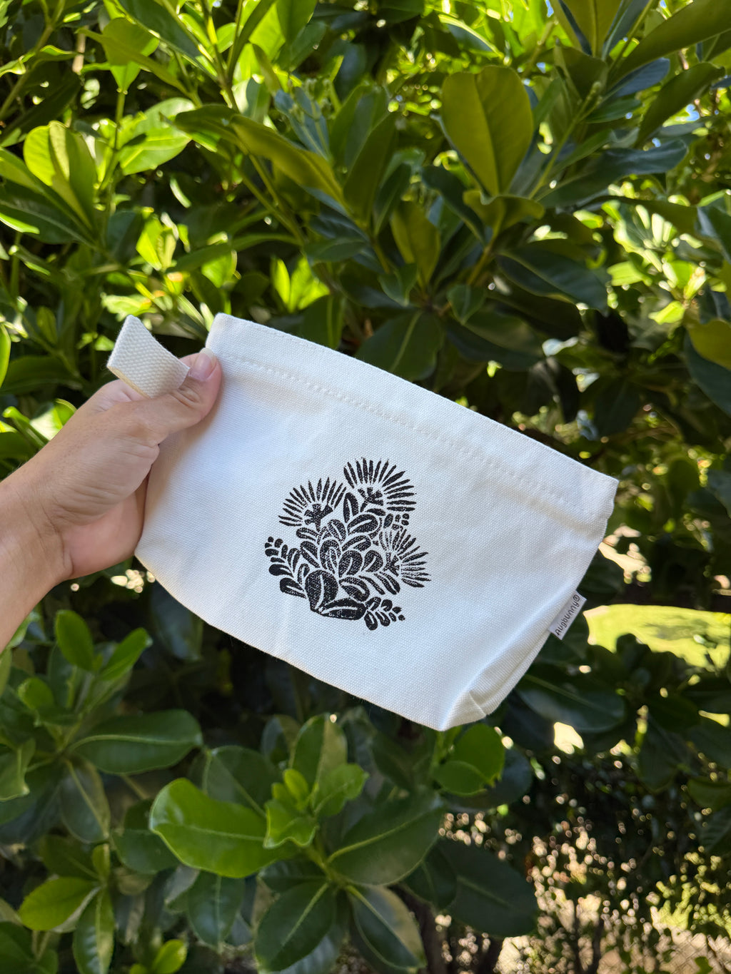 Lehua Blockprint Pouch