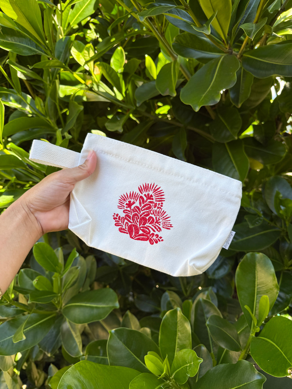 Lehua Blockprint Pouch